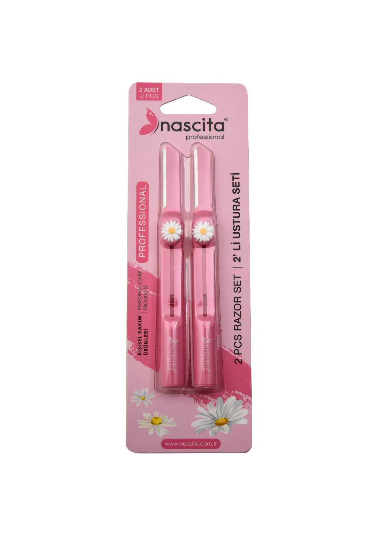 2 li Geri Çekilebilir Razor Seti/ Papatyalı