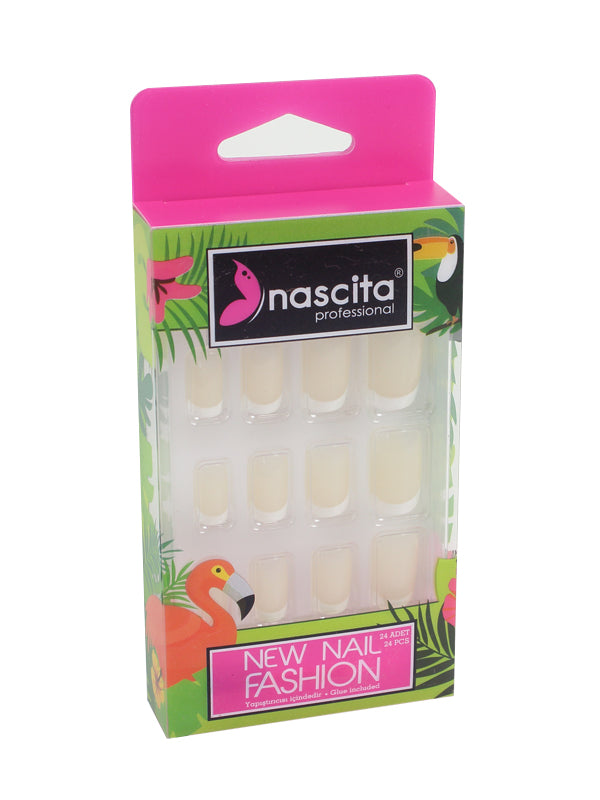 Nascita French Doğal Görünümlü Takma Tırnak 24’lü Set NASNAIL0032