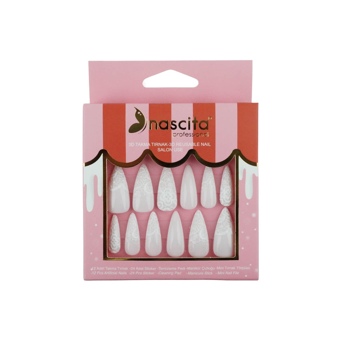 Nascita 3D Hand Made Takma Tırnak NASNAIL0304