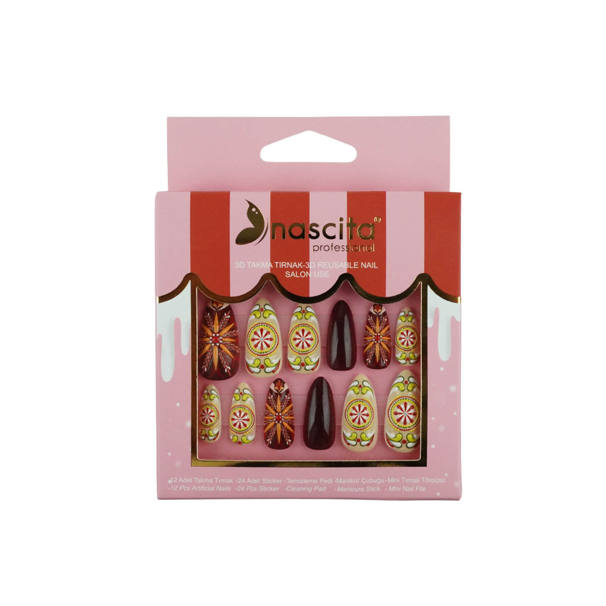 Nascita 3D Hand Made Takma Tırnak NASNAIL0299