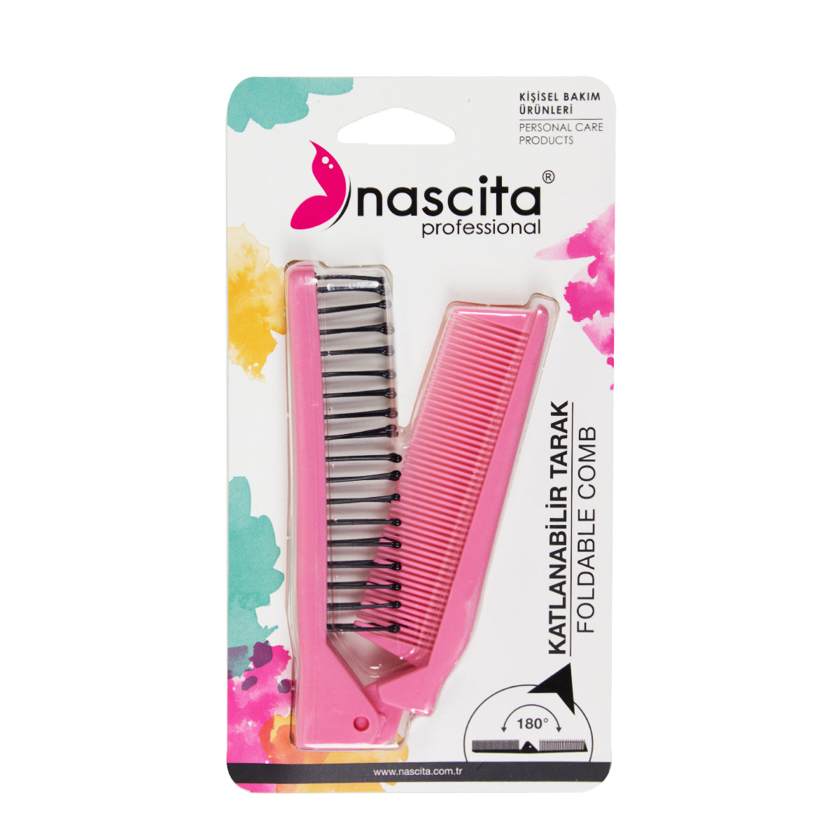 Nascita Pembe Açılır Kapanır Saç Tarağı NASTRKXX0115PN