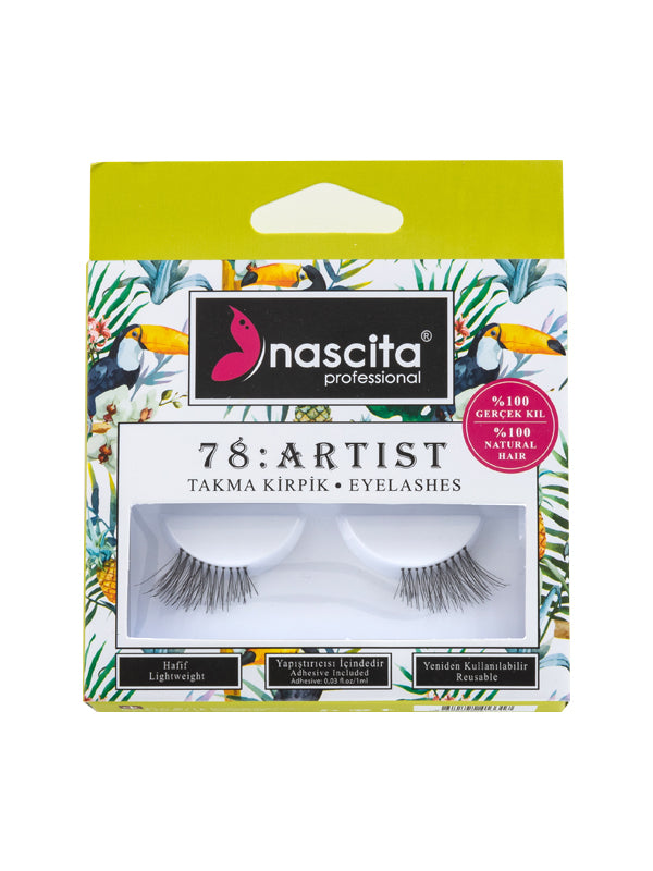 Nascita Doğal Görünümlü %100 Gerçek Kıl Artist Takma Kirpik NASEYE000078
