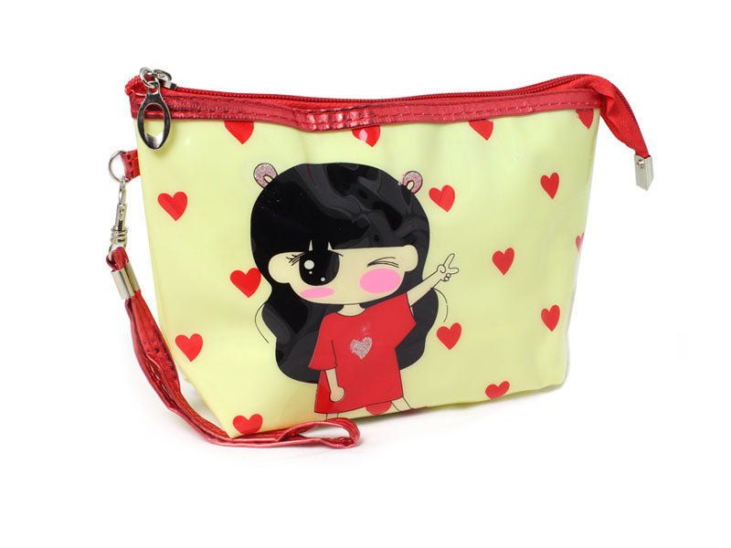 Nascita Makyaj Çantası Anime Girl Desenli Şık ve Dayanıklı 22x14 cm ELGCNT0076