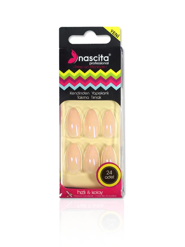 Nascita Badem Kendinden Yapışkanlı Takma Tırnak 24’lü Set NASNAILX0006
