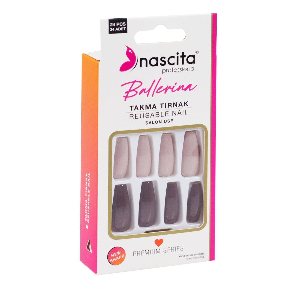 Nascita Ballerina Takma Tırnak Renkli 24’lü Set NASNAIL00155
