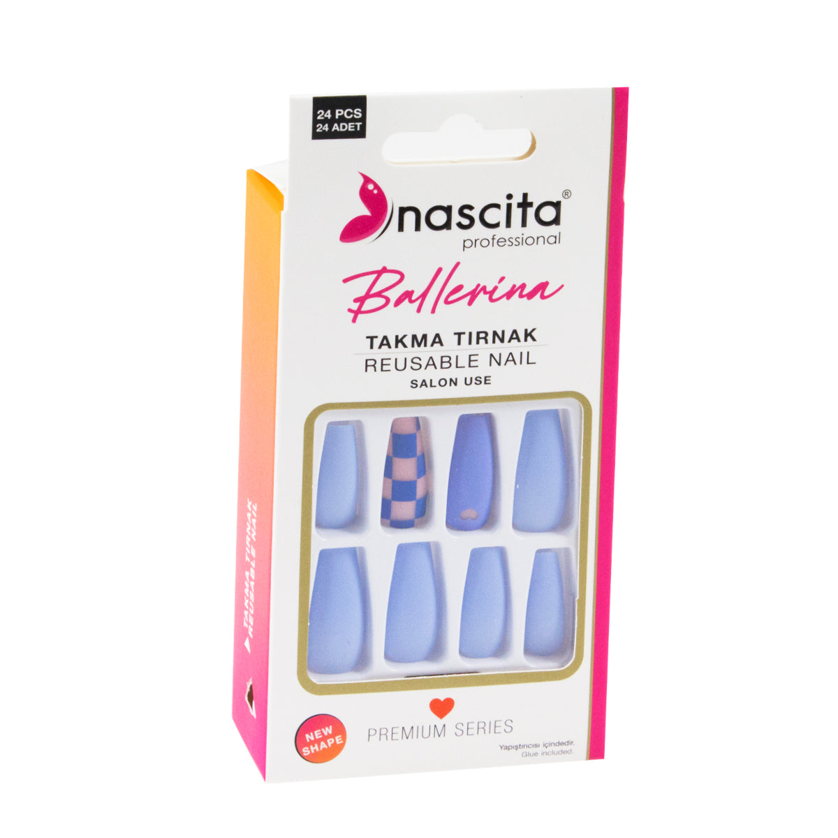 Nascita Ballerina Takma Tırnak Renkli 24’lü Set NASNAIL00158