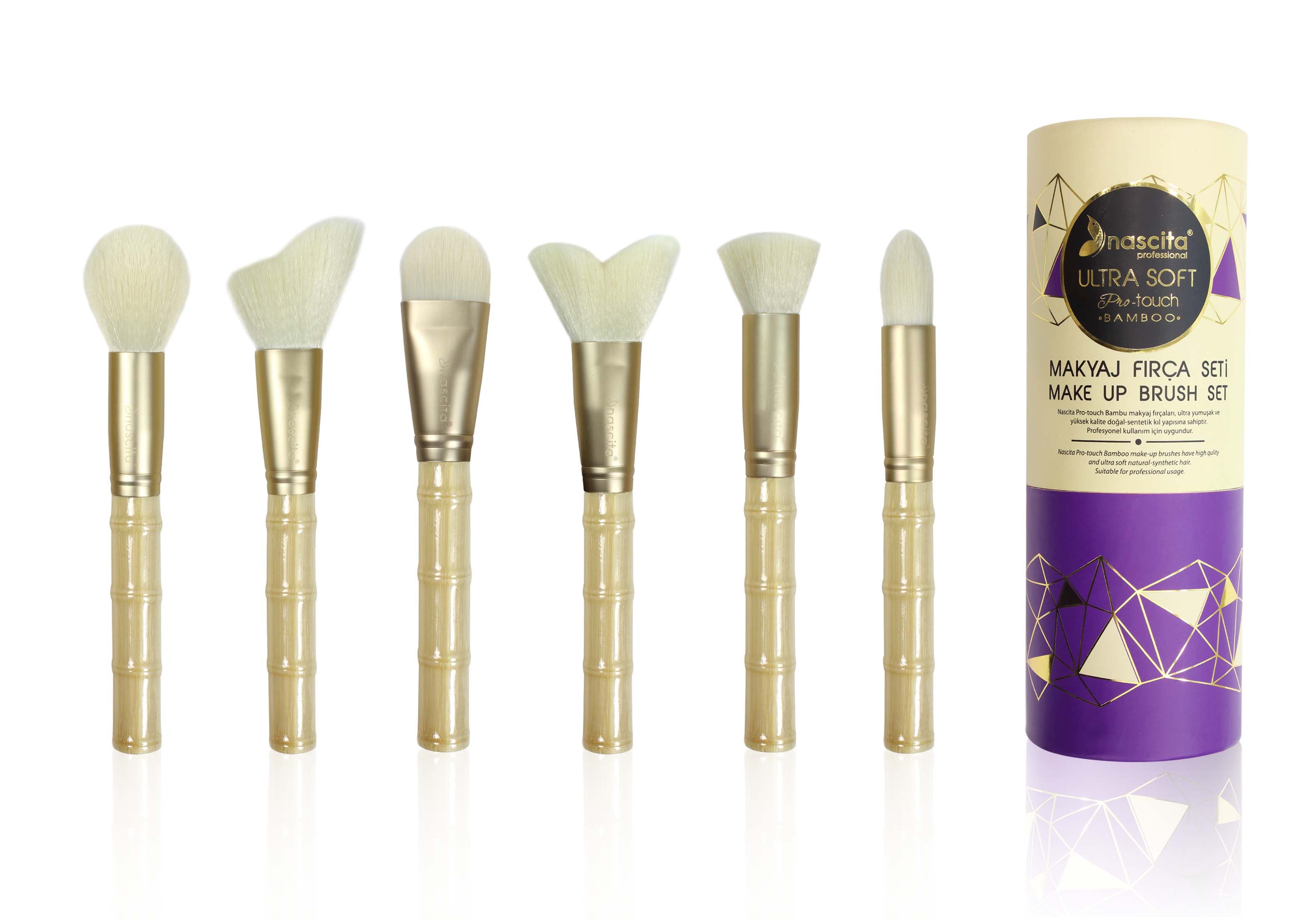 Nascita Bamboo Makyaj Fırça Seti 6'lı NASBRUSHKVZ08