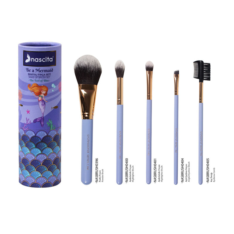 Nascita Be Mermaid Deniz Kızı Serisi Makyaj Fırça Seti 5'li NASBRUSHSET89