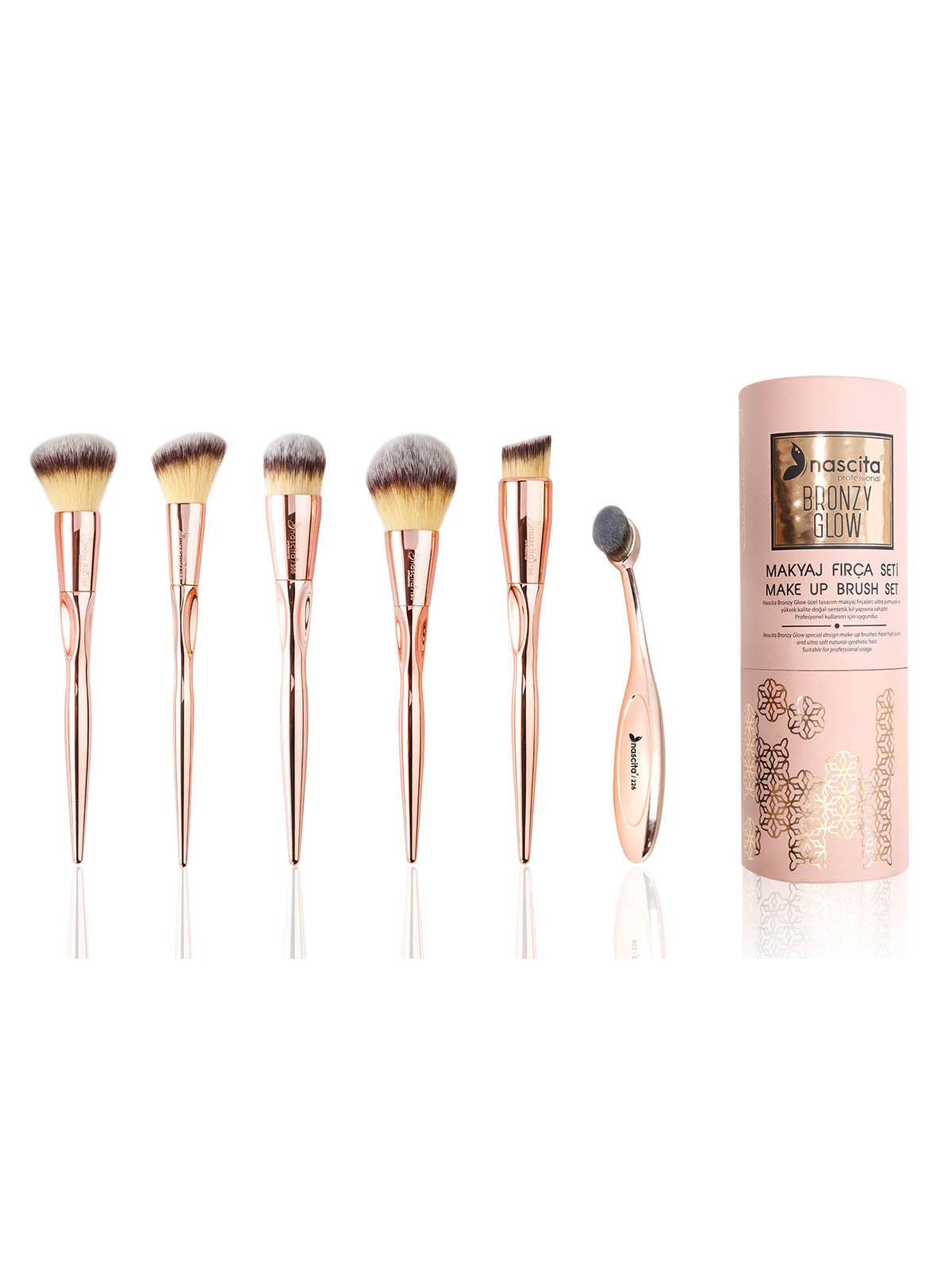 Nascita Bronzy Glow Makyaj Fırça Seti 6'lı NASBRUSHKVZ18