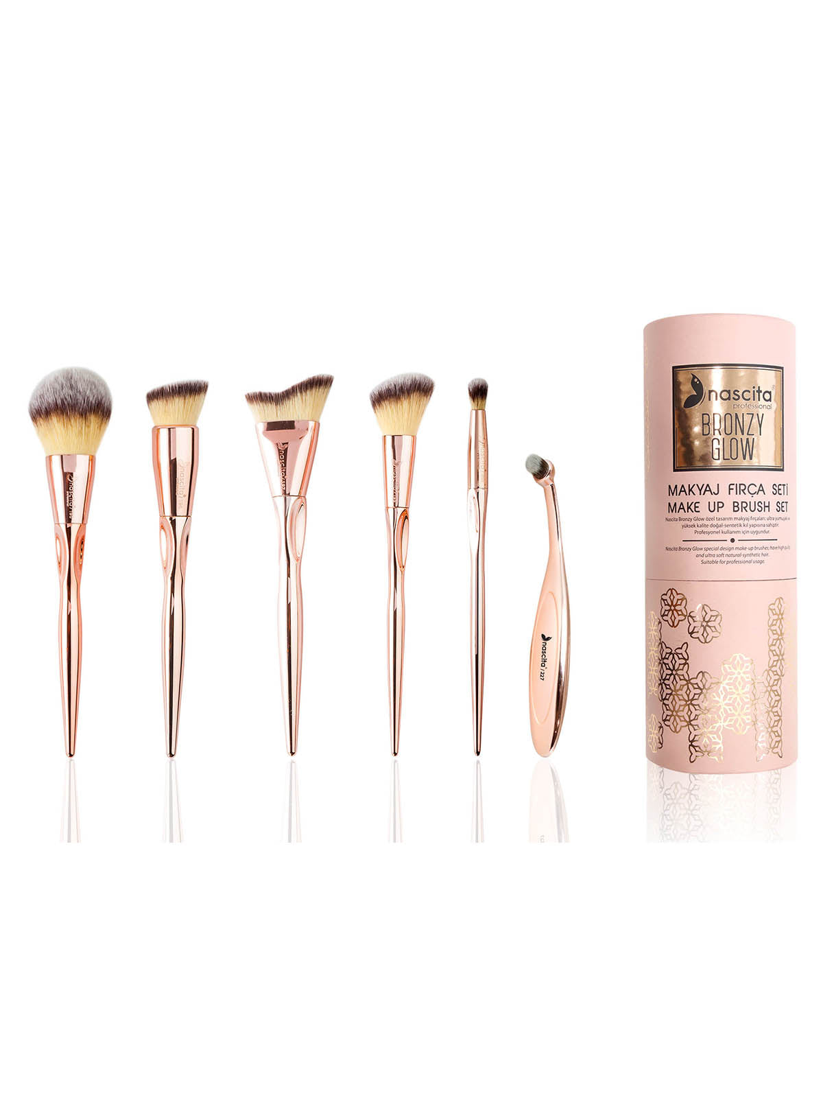 Nascita Bronzy Glow Makyaj Fırça Seti 6'lı NASBRUSHKVZ19