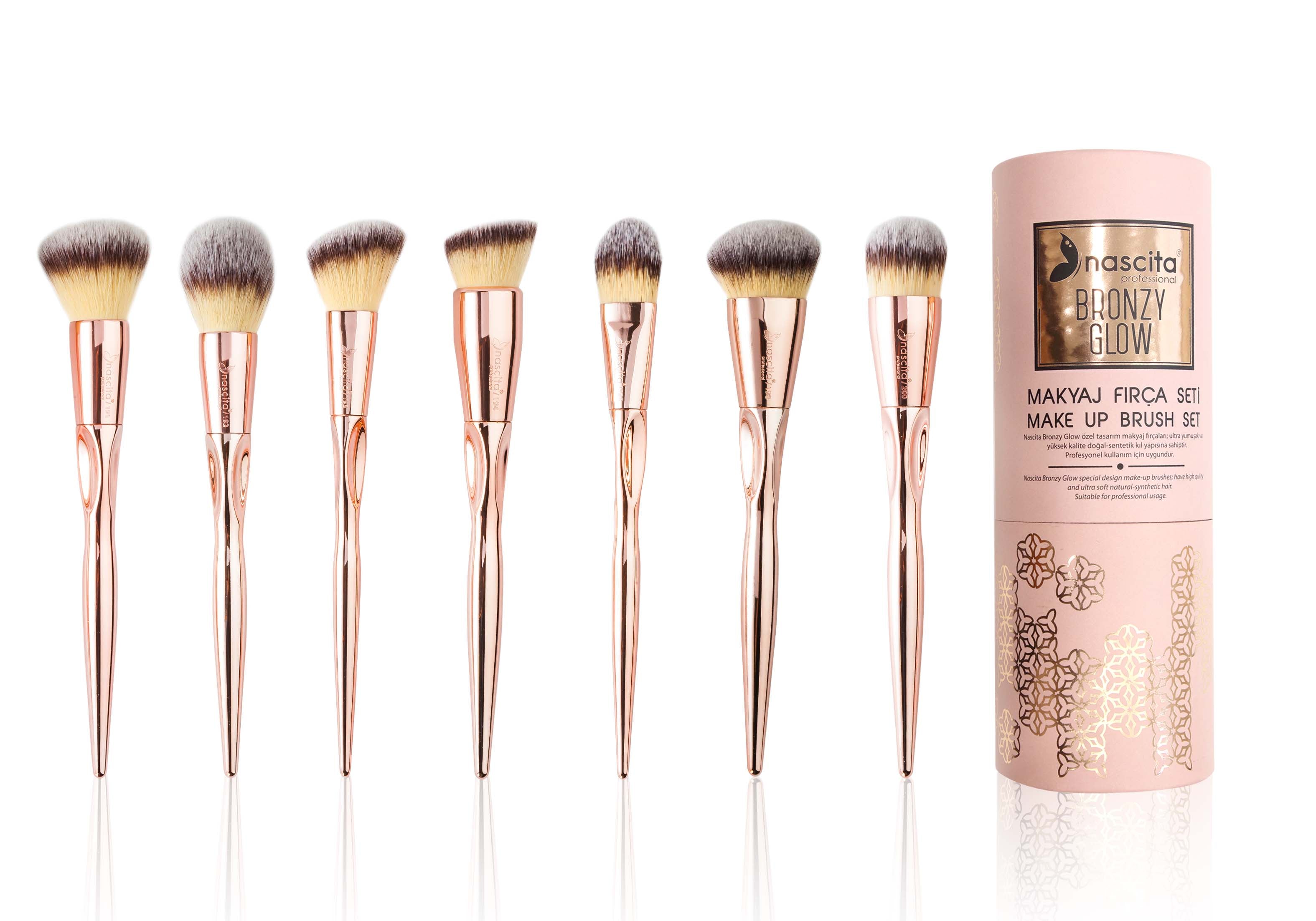 Nascita Bronzy Glow Makyaj Fırça Seti 7'li NASBRUSHKVZ07