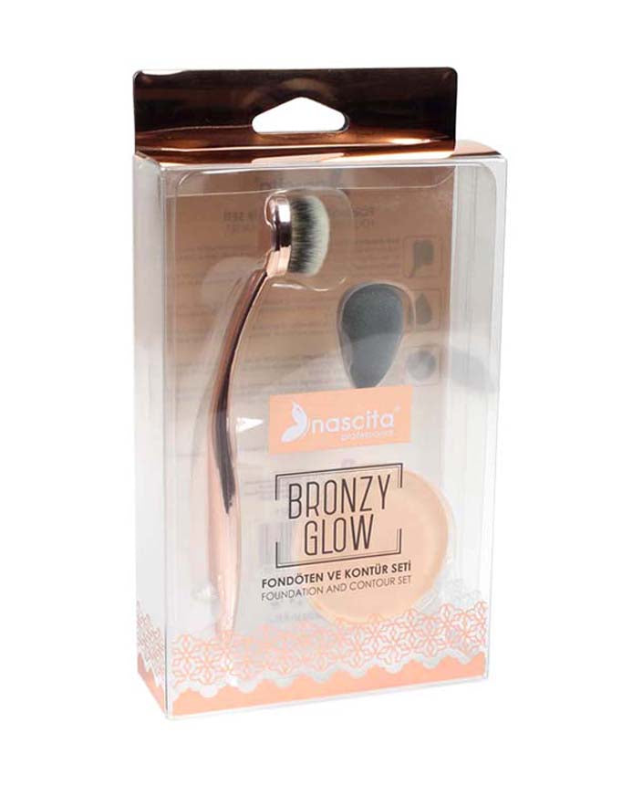 Nascita Bronzy Glow Fondöten ve Kontür Makyaj Seti 3'lü NASBRONZSET1
