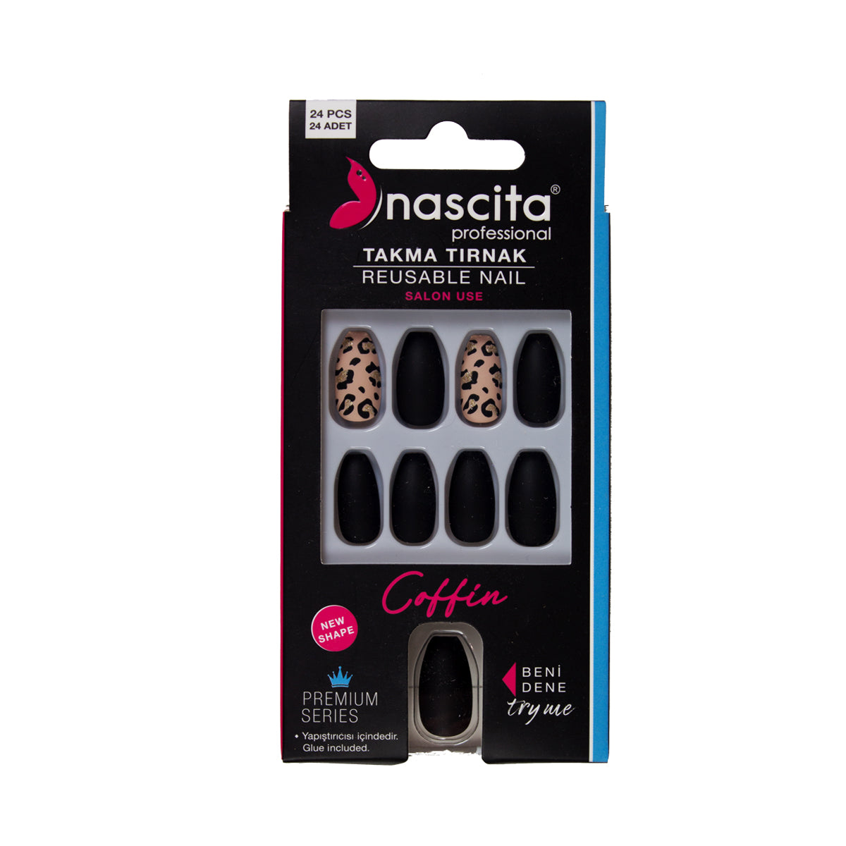 Nascita Coffin Takma Tırnak Renkli 24’lü Set NASNAIL00146