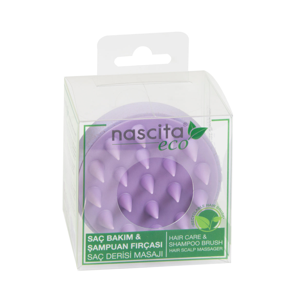 Nascita ECO Şampuan ve Saç Derisi Masaj Fırçası Lila NASFPRO00028LL