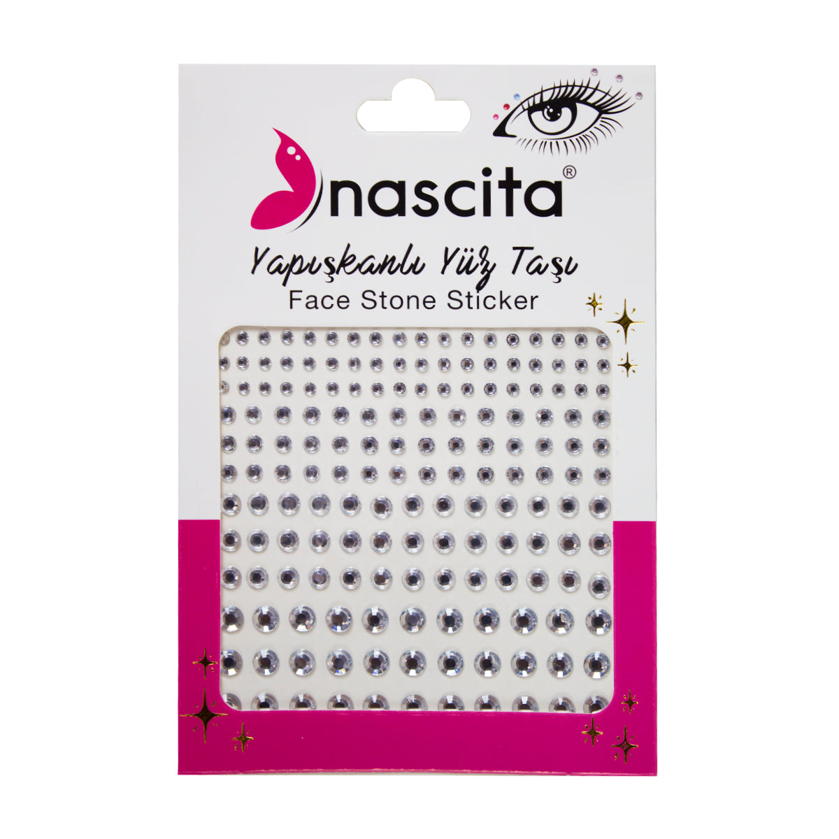 Nascita Face Jewels Yüz Taşı Sticker Seti NASSTICKER0011