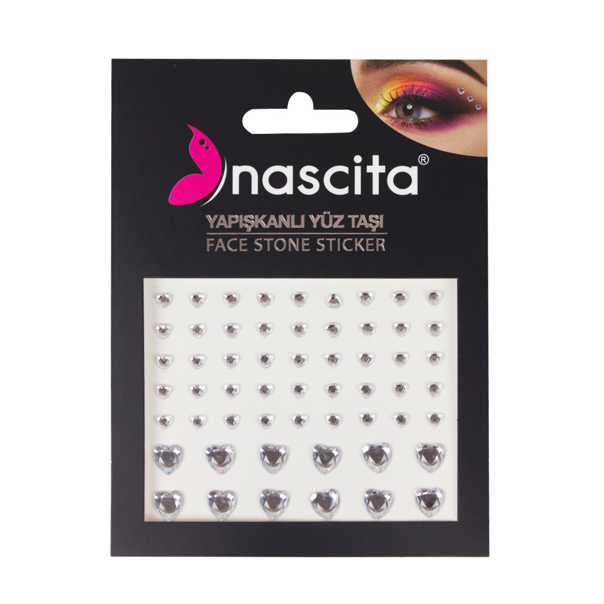 Nascita Face Jewels Yüz Taşı Sticker Seti NASSTICKER0014