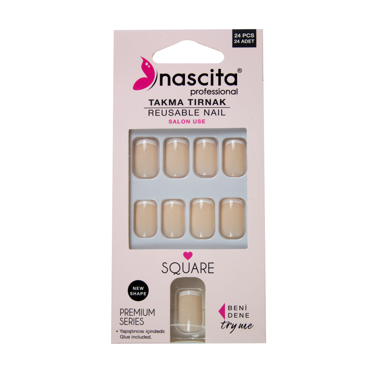 Nascita French Takma Tırnak 24’lü Set NASNAIL00202