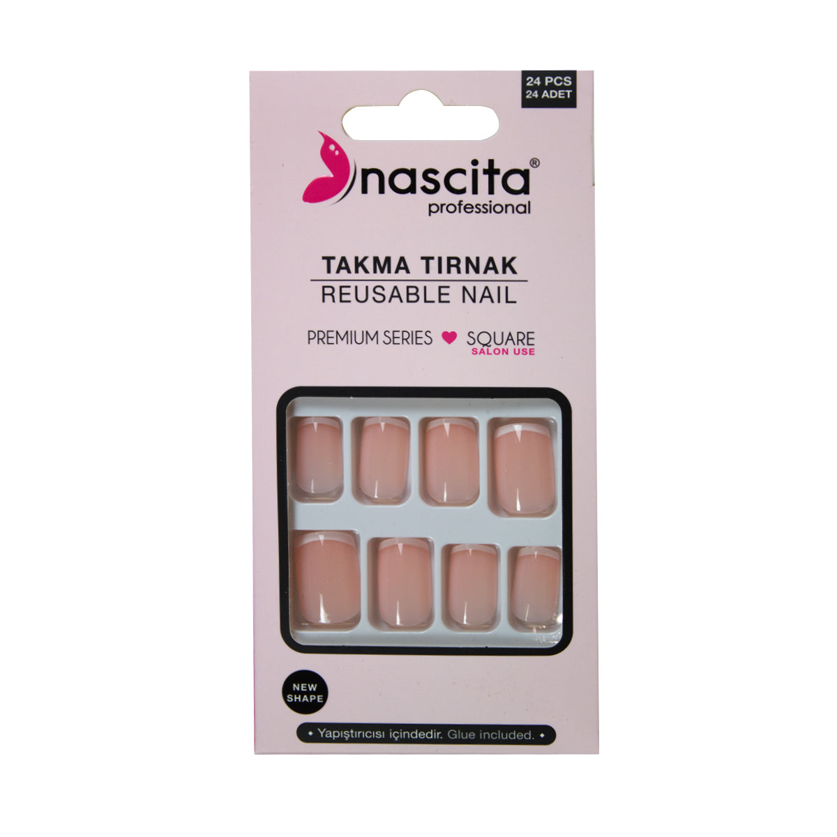Nascita French Takma Tırnak 24’lü Set NASNAIL00203