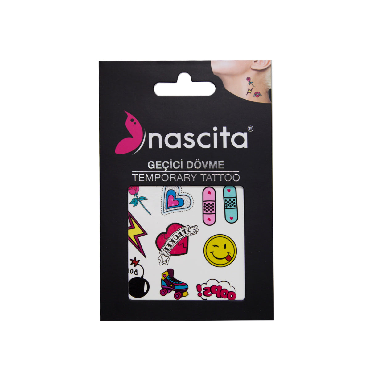 Nascita Geçici Yüz Dövmesi NASSTICKER0039