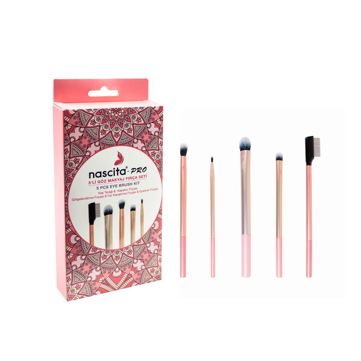 Nascita Pro Göz Makyaj Fırça Seti 5'li NASBRUSHSET71