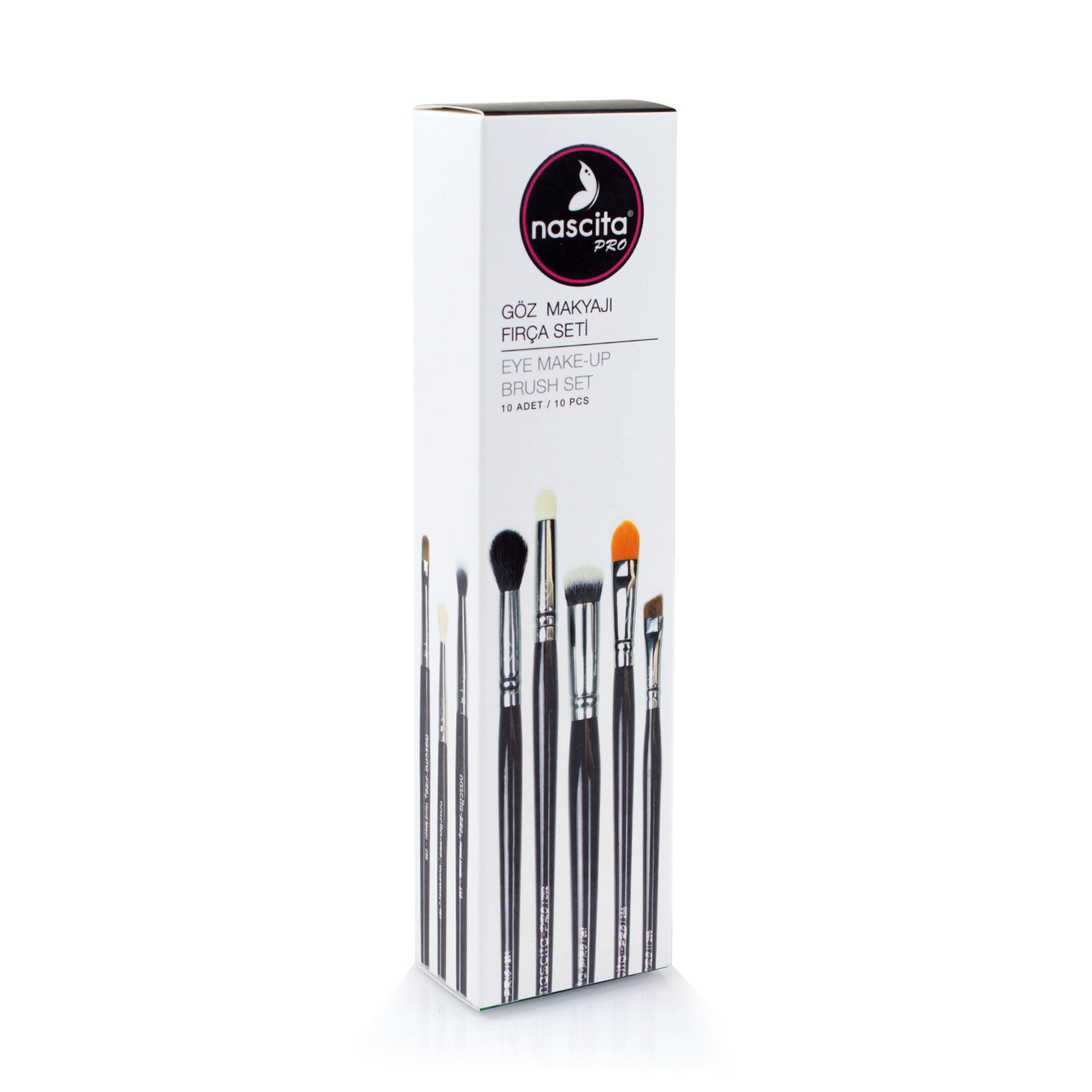 Nascita Pro Göz Makyaj Fırça Seti 10'lu NASBRUSHSET47