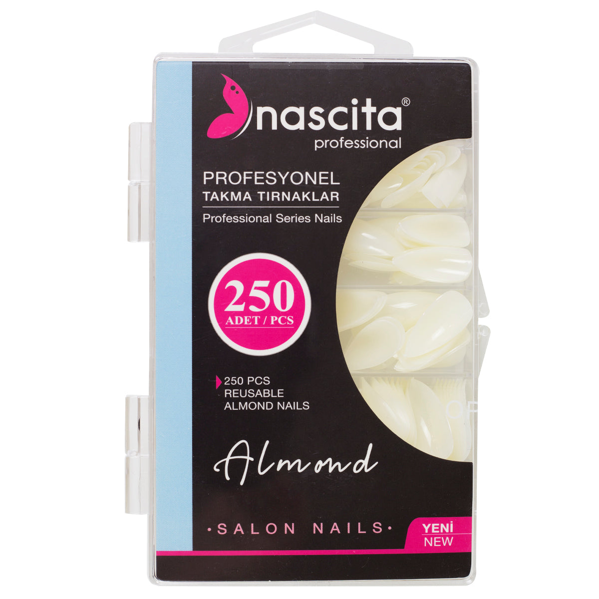 Nascita Almond Kutulu Takma Tırnak 250’li Set NASNAIL00172