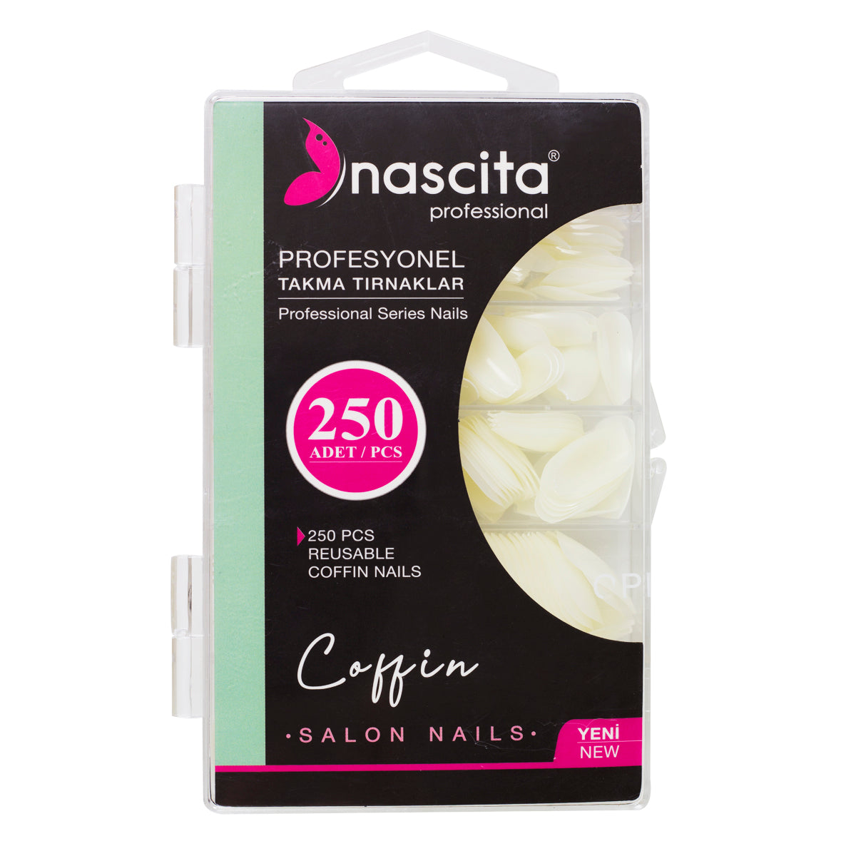 Nascita Coffin Kutulu Takma Tırnak 250’li Set NASNAIL00175
