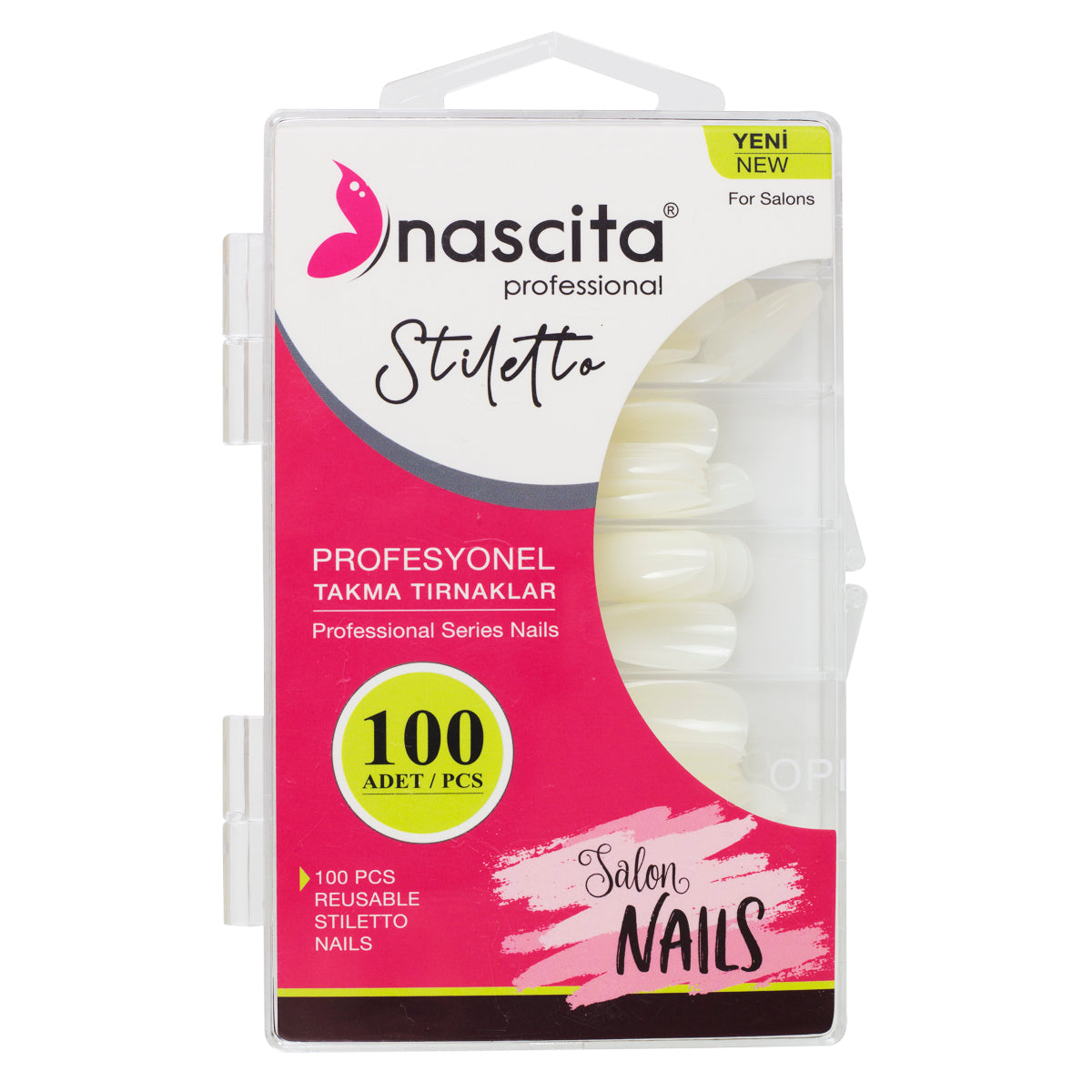 Nascita Stiletto Kutulu Takma Tırnak 100’lü Set NASNAIL00165