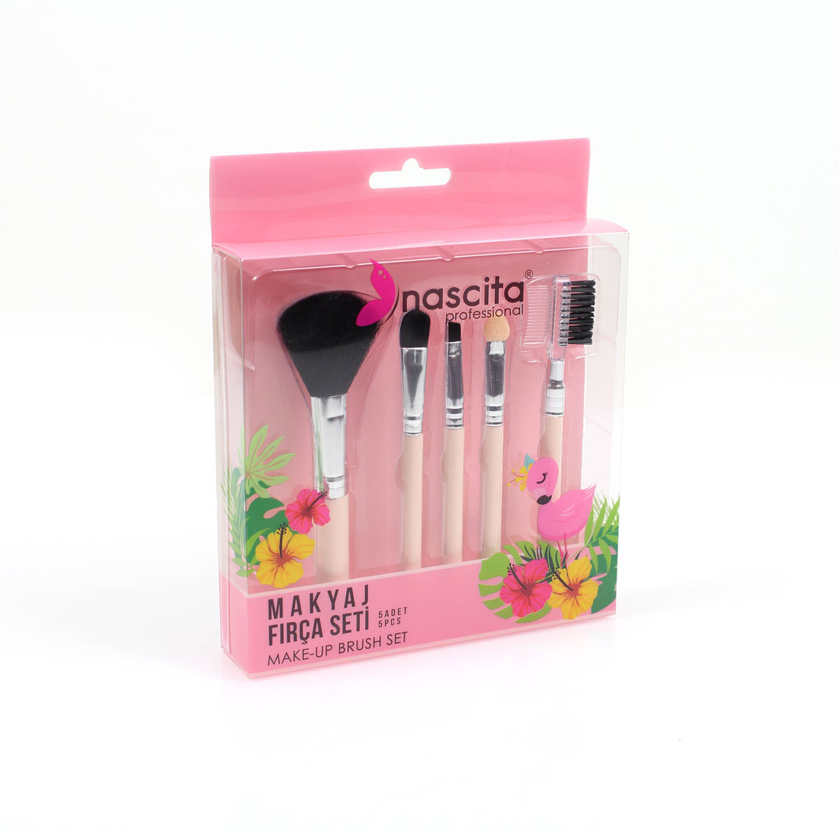 Nascita Yüz Makyaj Fırça Seti 5'li NASBRUSHSET3