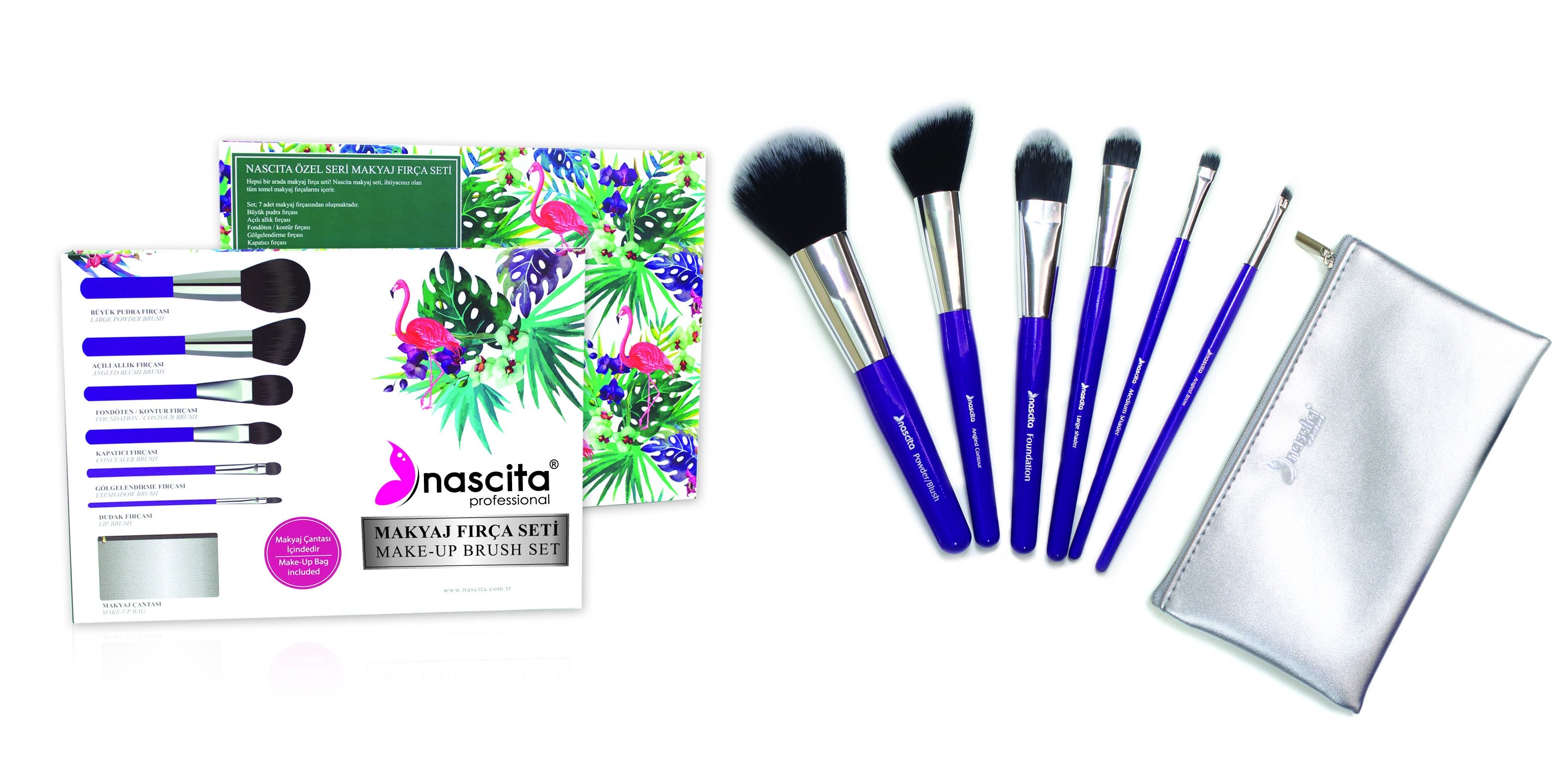 Nascita Mor Makyaj Fırça Seti 6'lı NASBRUSHSET15
