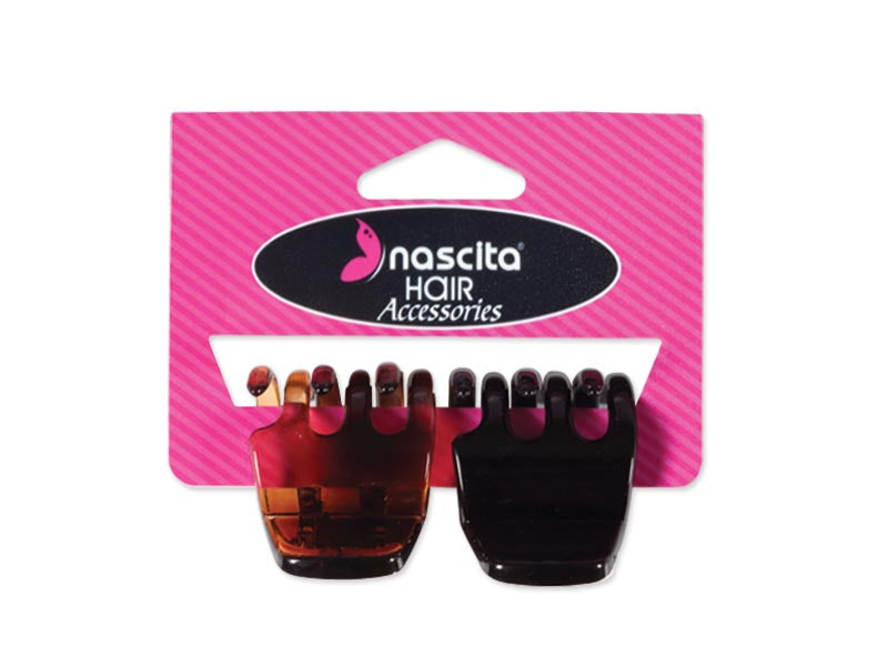 Nascita Kahverengi Mandal Saç Tokası 2'li Set NASTOKA00015