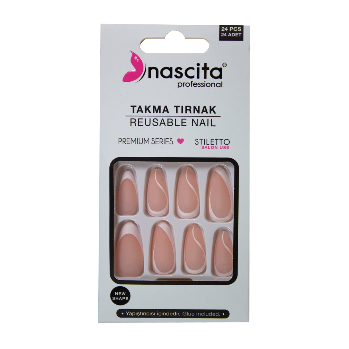 Nascita Stiletto Takma Tırnak 24’lü Set NASNAIL00204