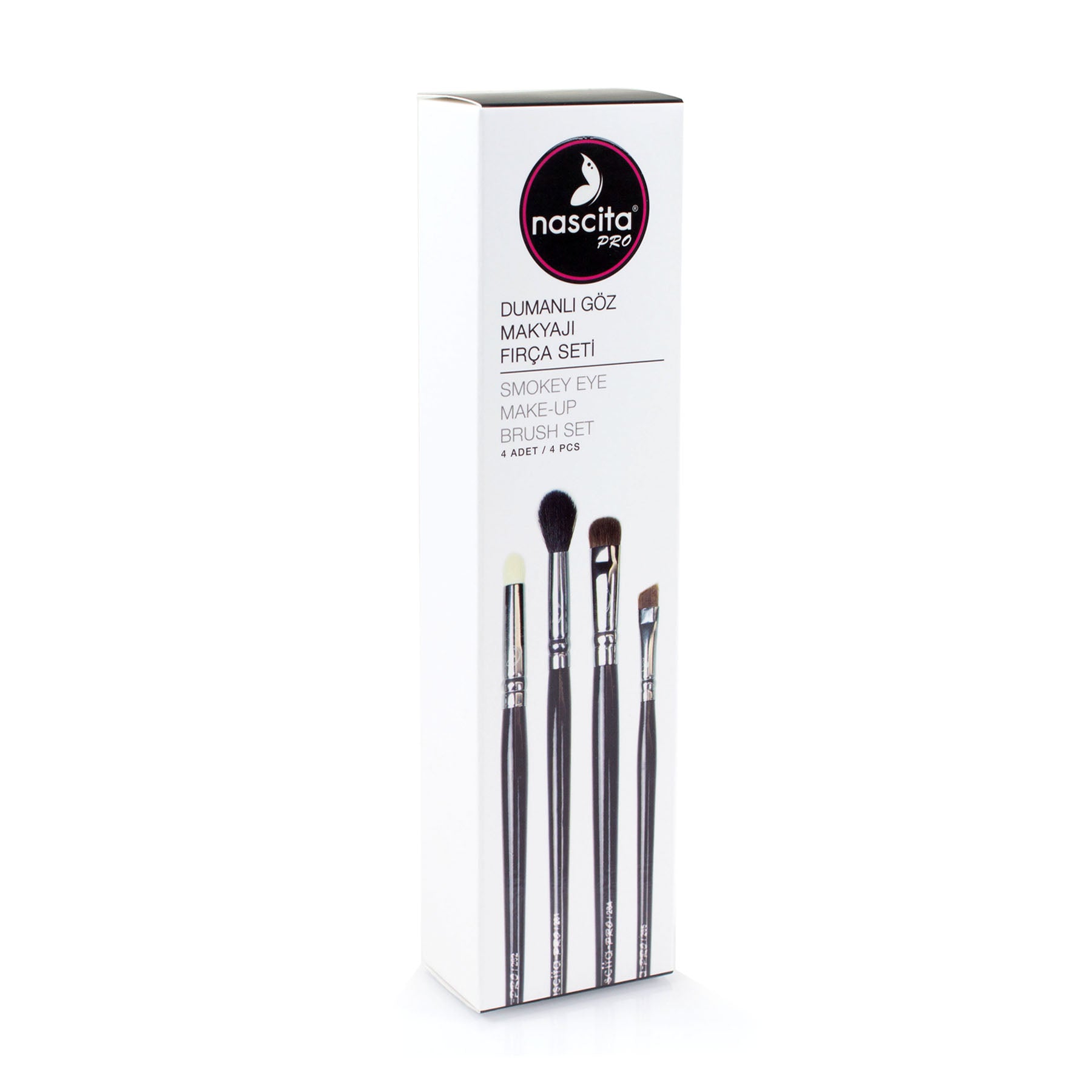 Nascita Pro Dumanlı Göz Makyaj Fırça Seti 4'lü NASBRUSHSET48