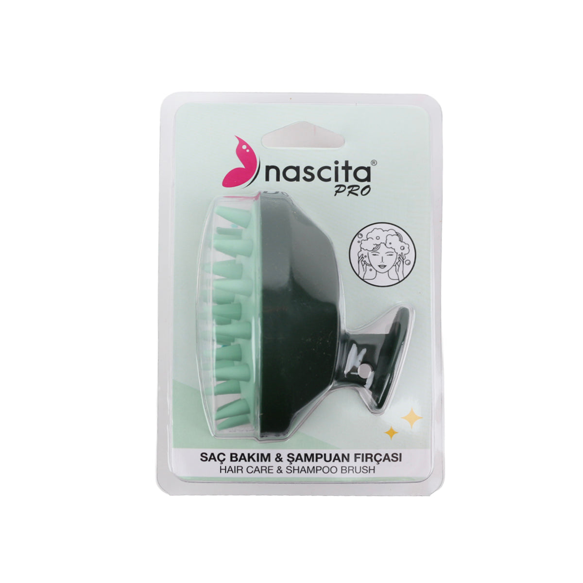 Nascita Saç Şampuan Fırçası Yeşil NASFPRO00062GR