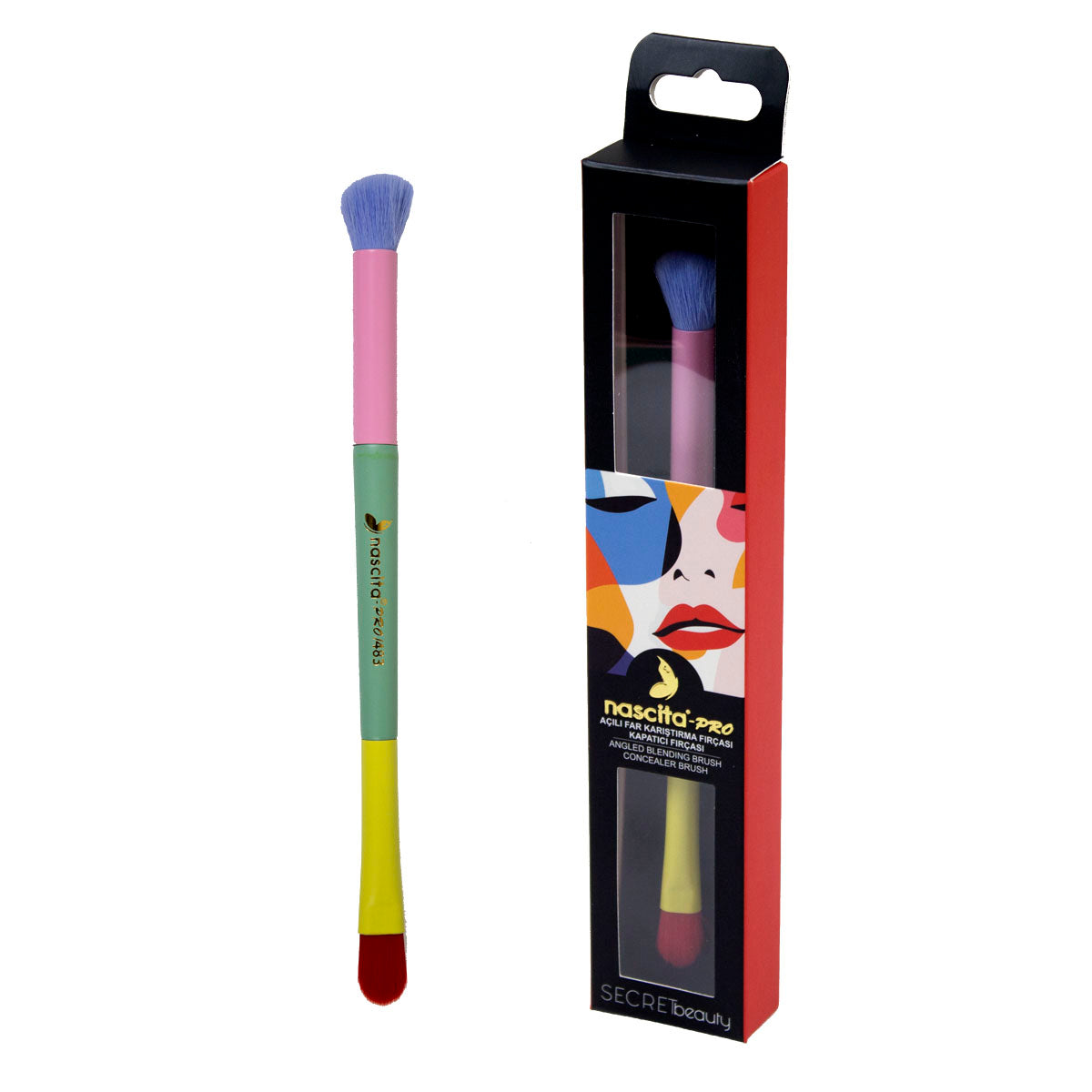 Nascita Secret Beauty Açılı Far Karıştırma Ve Kapatıcı Fırçası NASBRUSH0483
