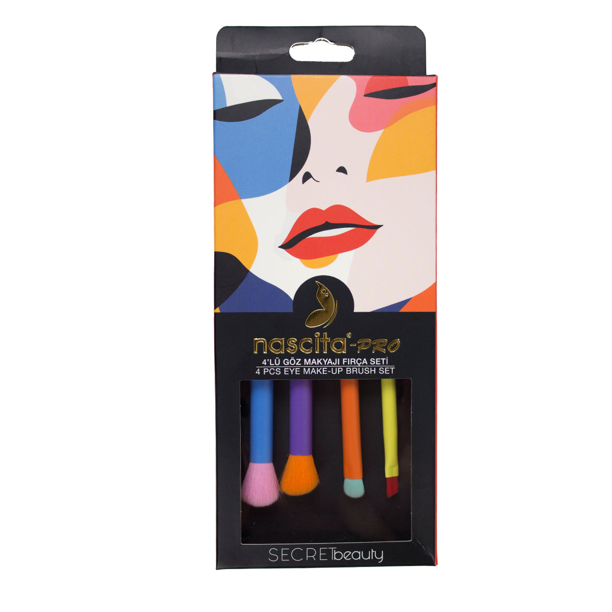 Nascita Secret Beauty Göz Makyaj Fırça Seti 4'lü NASBRUSHSET134