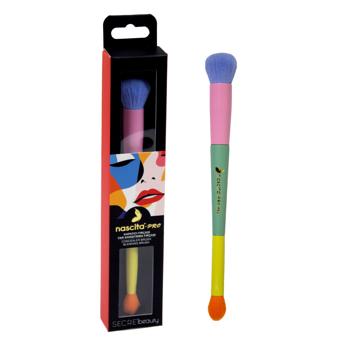 Nascita Secret Beauty Kapatıcı Ve Far Karıştırma Fırçası NASBRUSH0482