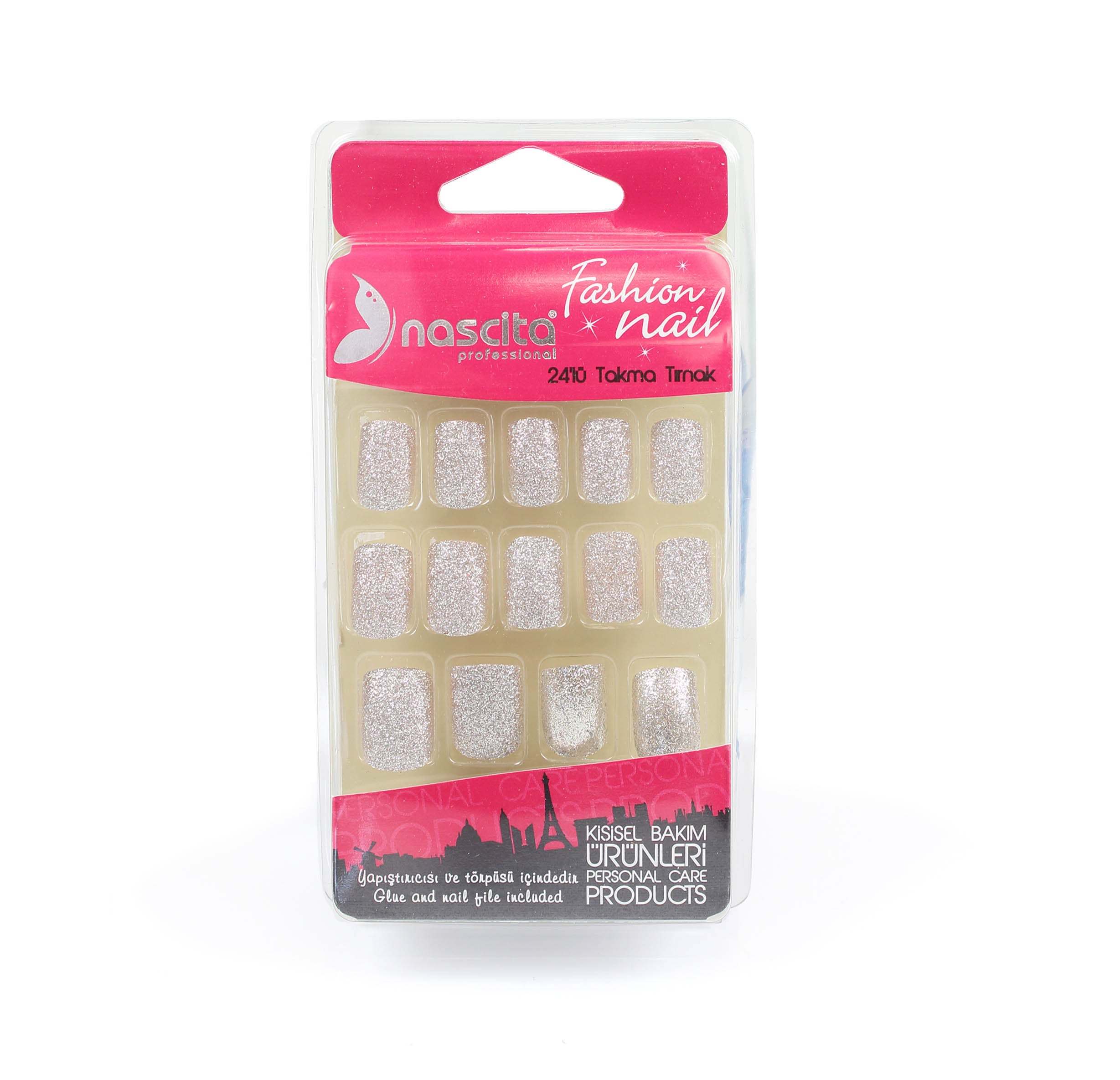 Nascita Takma Tırnak Simli 24’lü Set NASNAIL00107