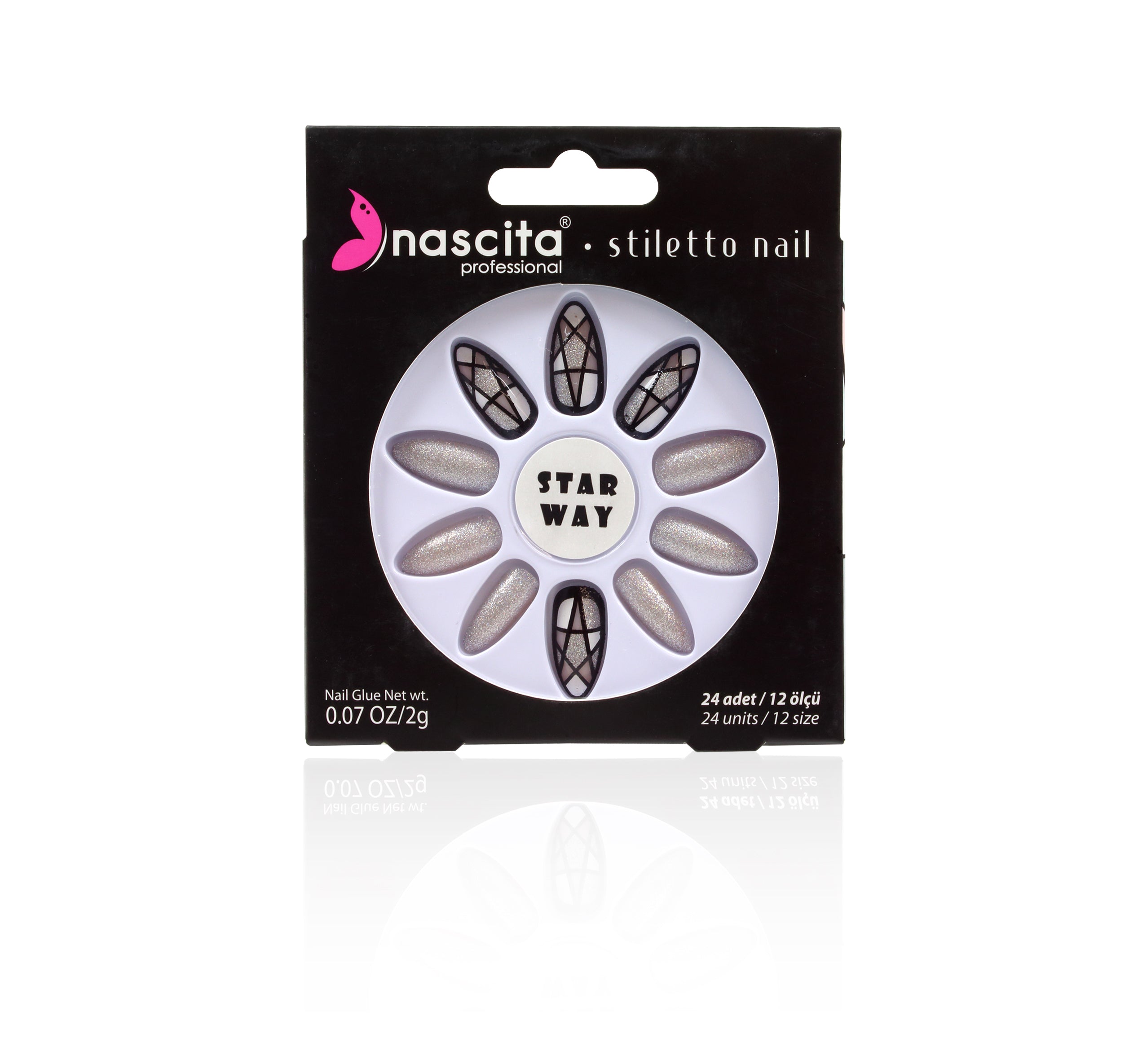 Nascita Stiletto Takma Tırnak 24'Lü Set NASNAILX0027