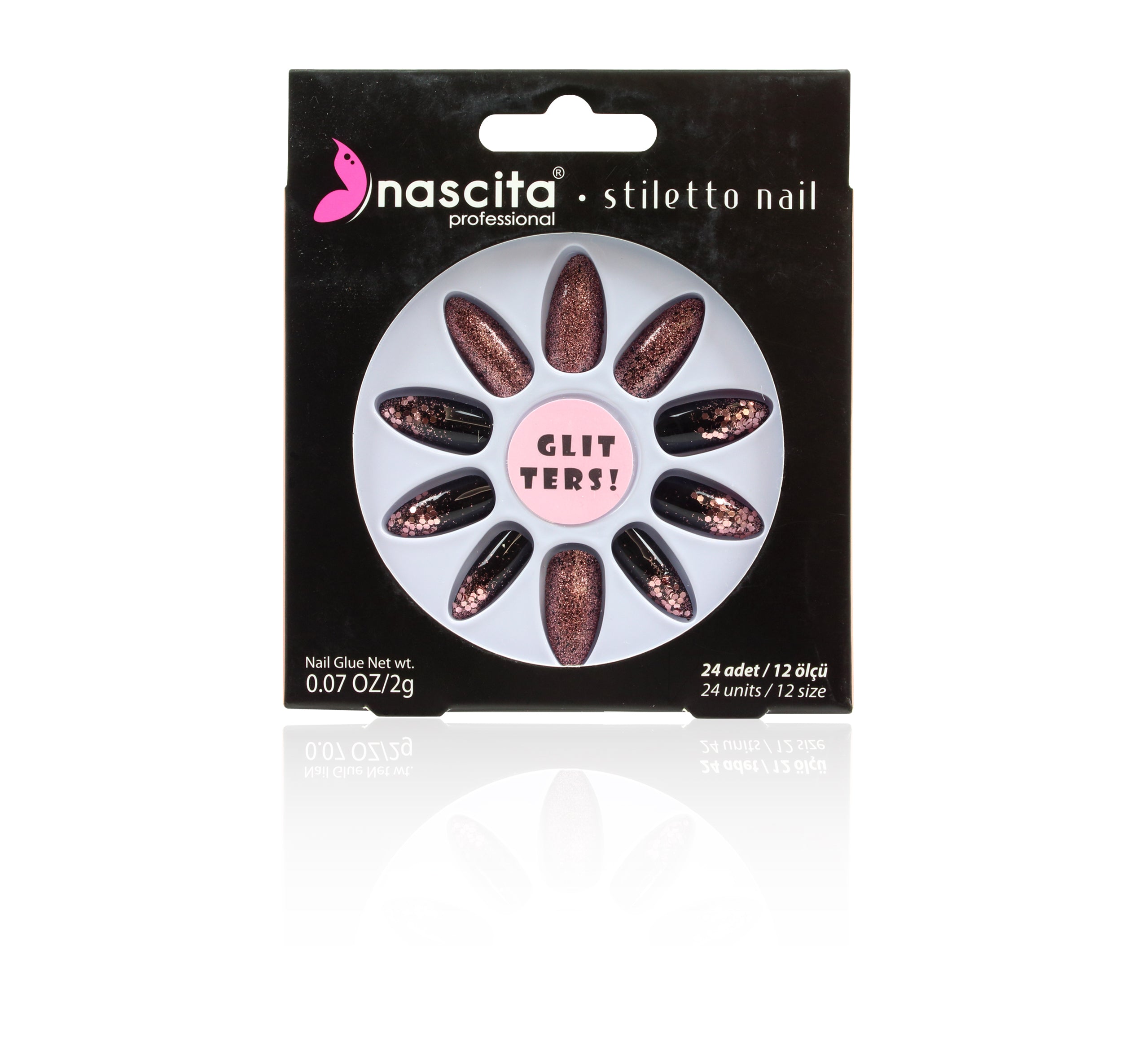 Nascita Stiletto Takma Tırnak 24'Lü Set NASNAILX0025