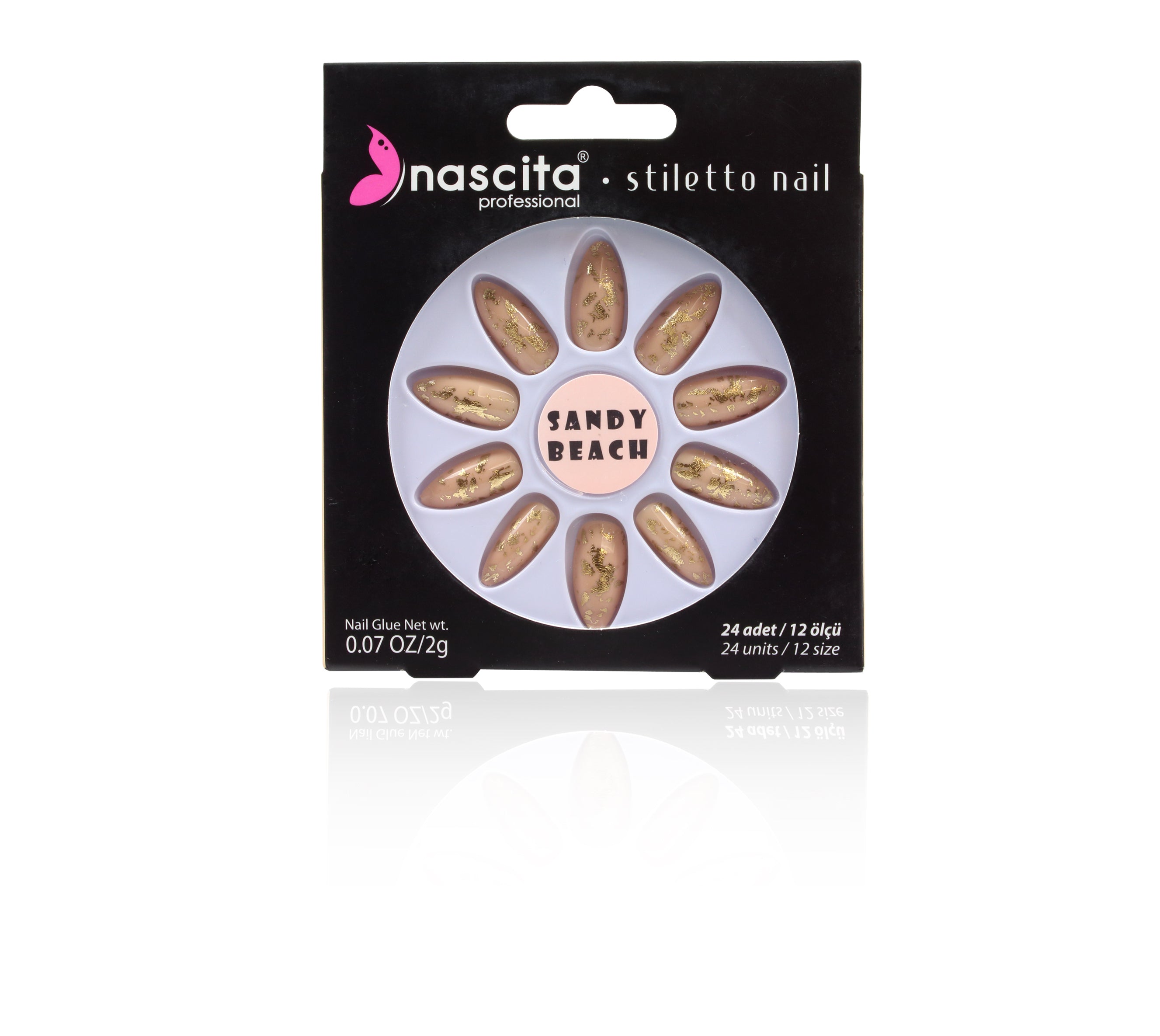 Nascita Stiletto Takma Tırnak 24'Lü Set NASNAILX0026