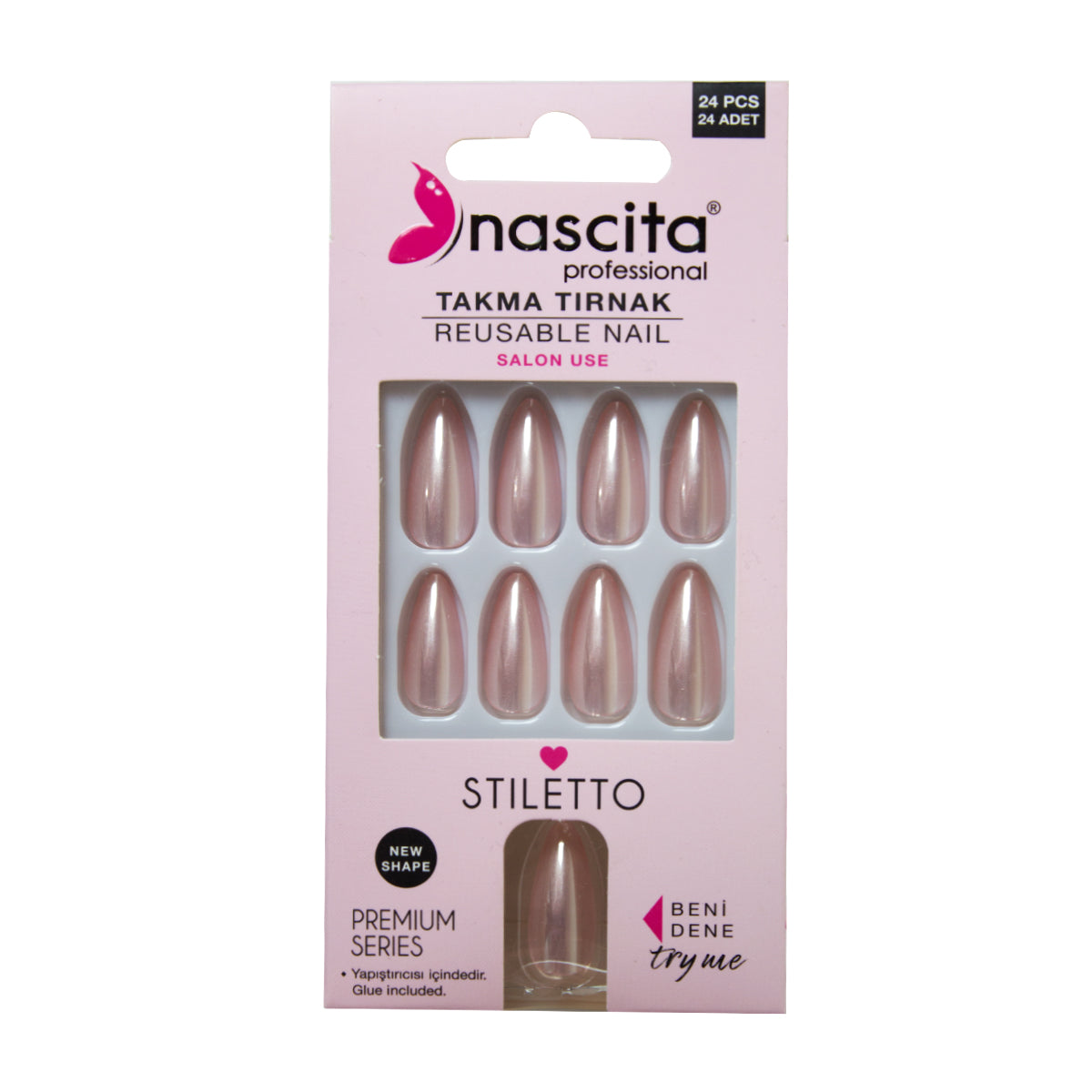 Nascita Kedi Gözü Takma Tırnak 24'Lü Set NASNAIL00194