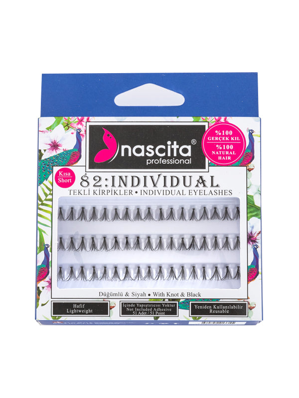 Nascita Doğal Görünümlü %100 Gerçek Kıl Kısa Boy Takma Kirpik NASEYE000082
