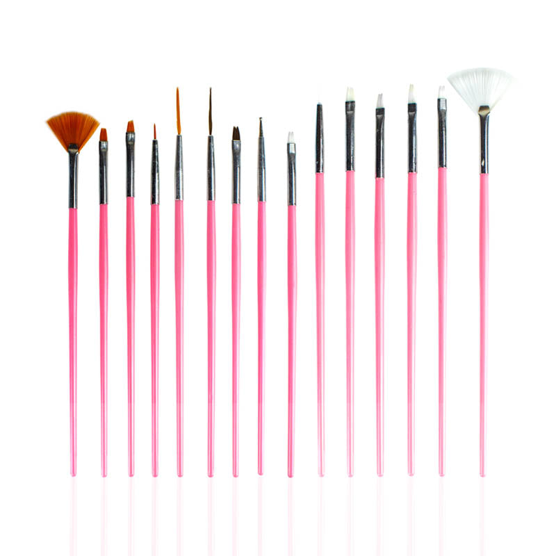 Nascita Tırnak Fırça Seti Pembe 15'li NASBRUSHNAILSET005