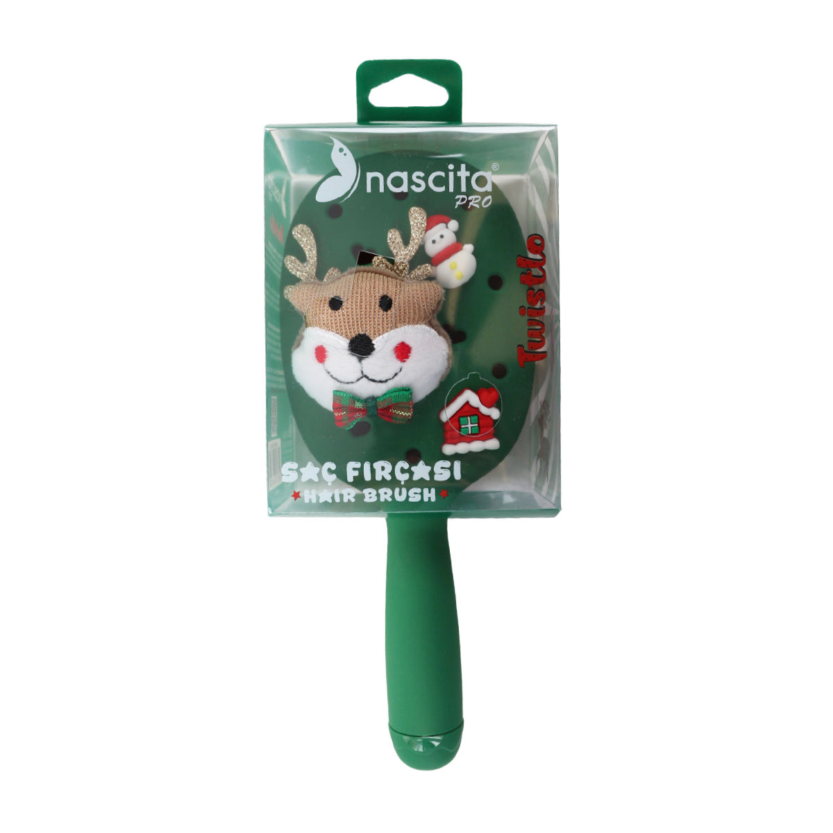 Nascita Twistlo Christmas Saç Fırçası Yeşil NASFPRO00076GR
