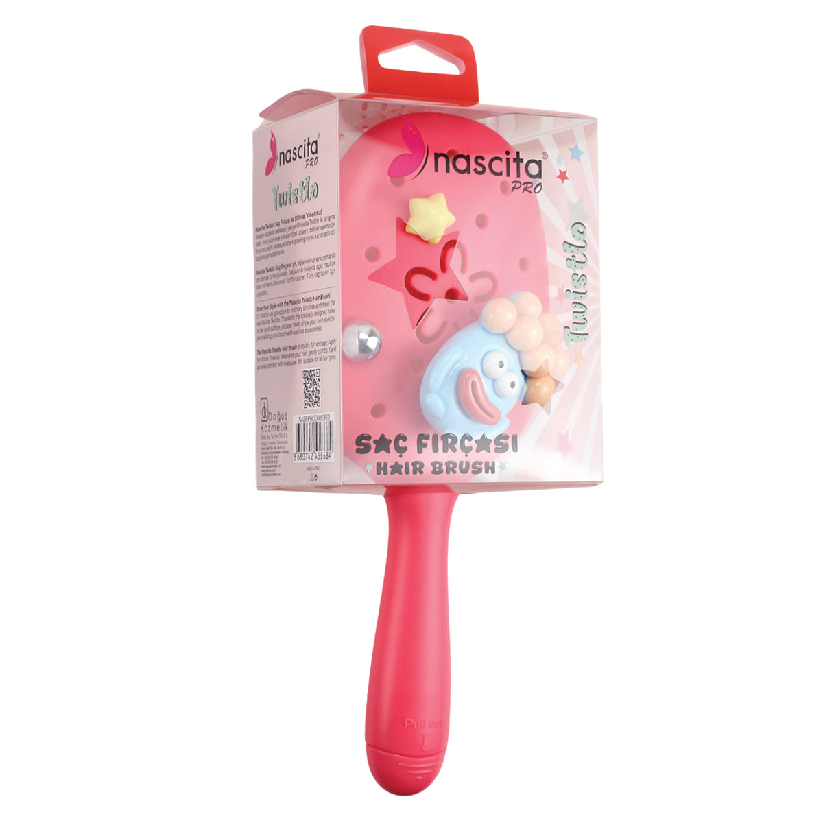 Nascita Twistlo Saç Açma ve Tarama Fırçası Kırmızı NASFPRO00059RD