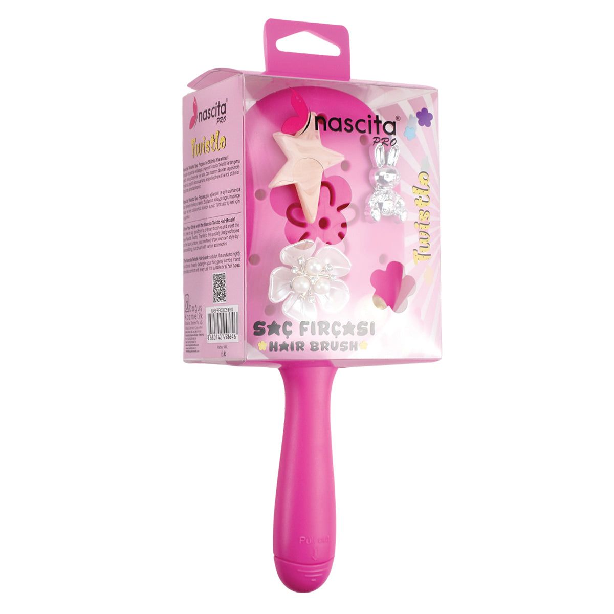 Nascita Twistlo Saç Açma ve Tarama Fırçası Pembe NASFPRO00059PN