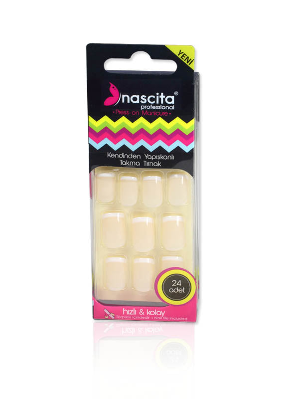 Nascita Badem Kendinden Yapışkanlı Takma Tırnak 24’lü Set NASNAILX0016