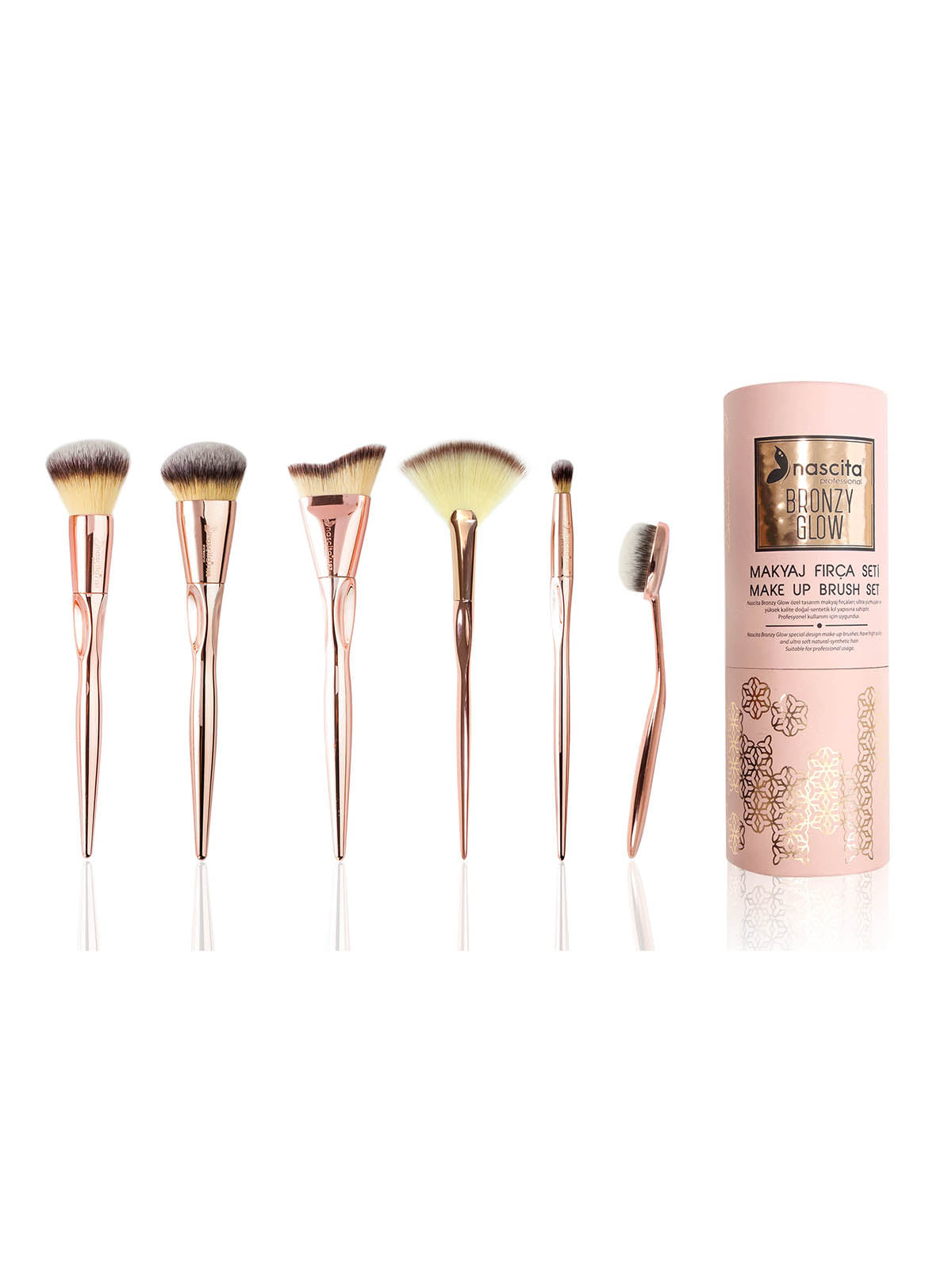 Nascita Bronzy Glow Makyaj Fırça Seti 6'lı NASBRUSHKVZ17