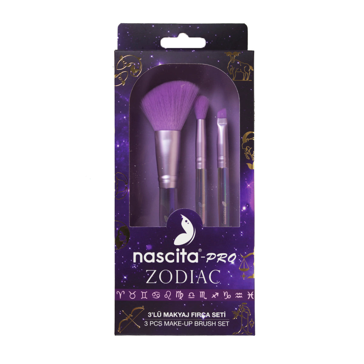 Nascita Zodiac Makyaj Fırça Seti 3'lü NASBRUSHSET138